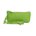 Destiny Natural Milled Cowhide Wristlet Wallet - Lime Green